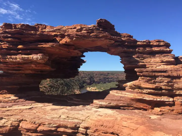 Nature's Window rock formation in Kalbarri National Park