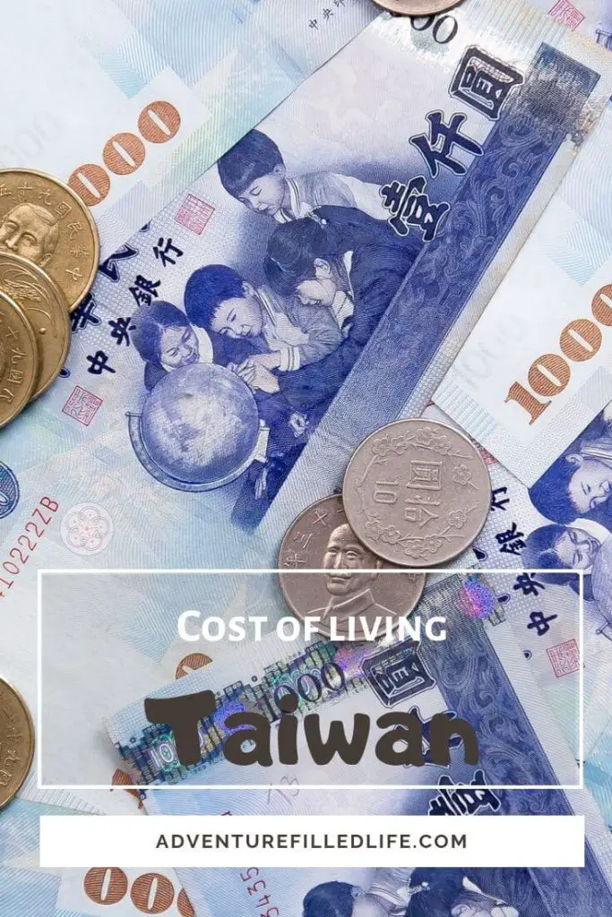 Cost of living in Taiwan comparison