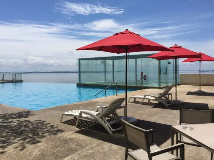 Sky Pool at the Four Points Hotel in Sandakan